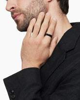 DY Classic Band Ring in Black Titanium, 6mm